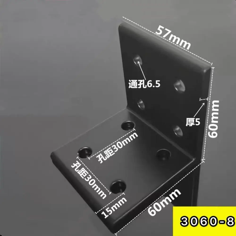 

8 отверстий 90 градусов кронштейны угловой фитинг алюминиевый 2040 3060 4080 4590 L коннектор крепежный кронштейн