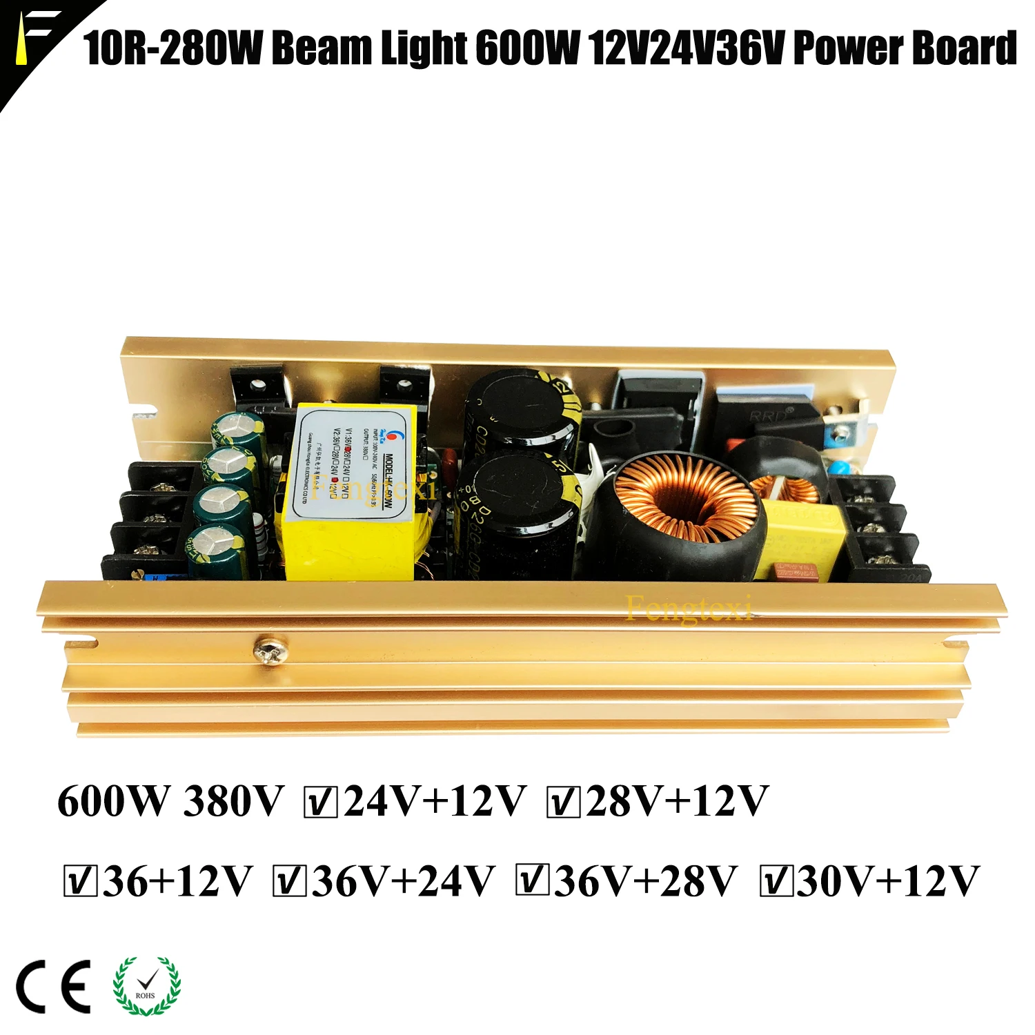 600W 380v24v36v Power Supply 330W R15 Beam Moving Head Light Power 15R 330 Sharpy Beam Light Power Source 600watt Module Drive