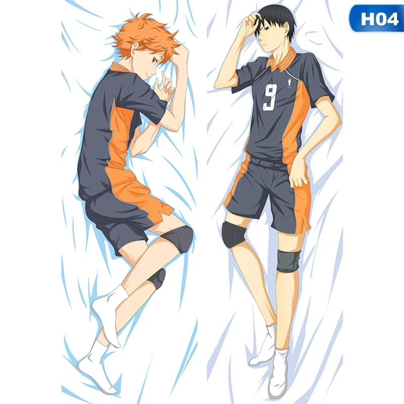 

Anime Volleyball Karasuno Cosplay Dakimakura Body Haikyuu!! Pillow Case Cover Manga Hinata Bedding Hugging Body Pillowcase