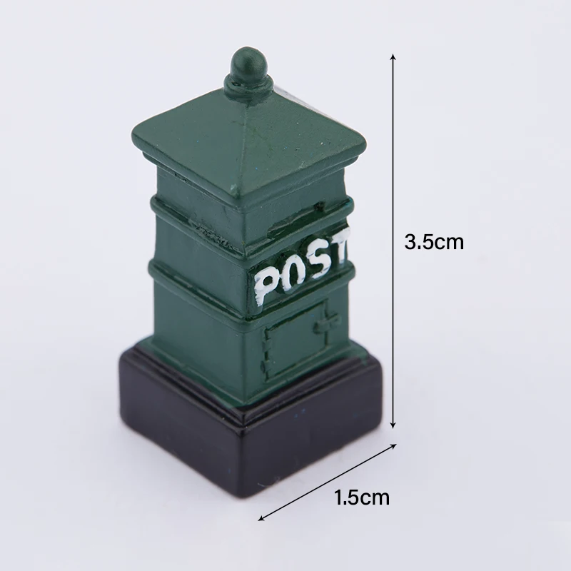 

Vintage Postbox Mail Box Miniature Garden Home Houses Decoration Mini Craft Micro Landscaping Decor DIY Accessories