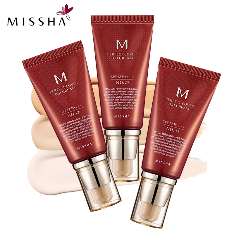 Идеальное покрытие MISSHA M BB крем SPF 42 PA + +(50 мл) #13 ярко бежевый #27 #31 золотисто