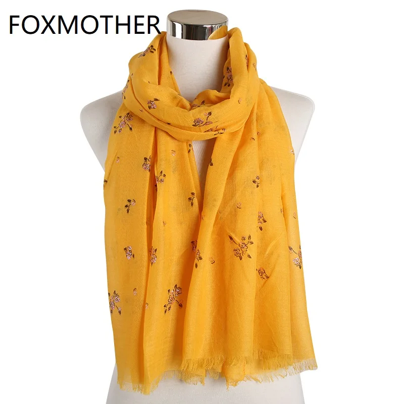 FOXMOTHER, новинка, аксессуары для женщин, шарф мусульманский хиджаб, цветочные шарфы шаль палантин, женский шарф, женские подарки, мама, Echarpe