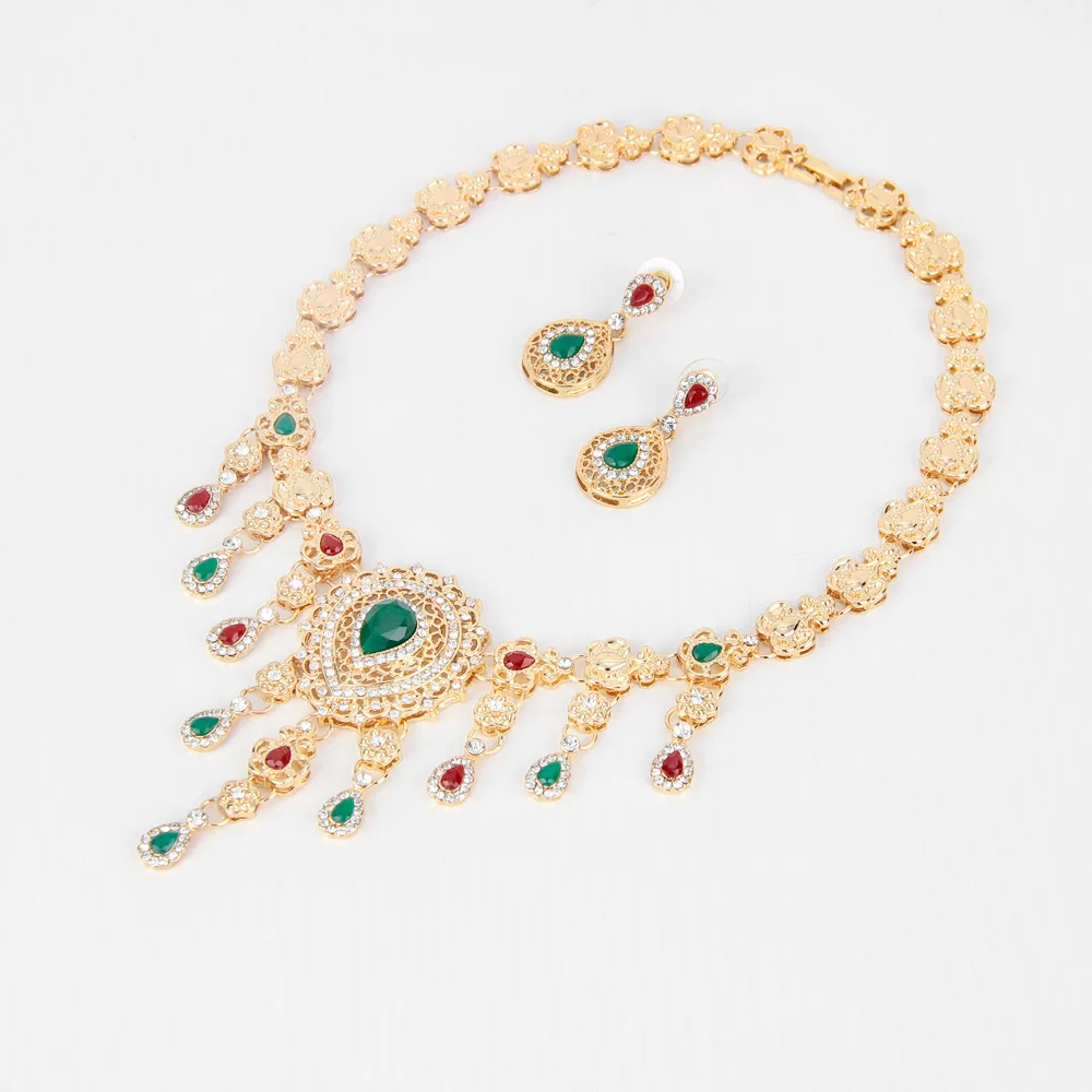 

Tassel national wind restoring ancient ways diamond necklace suit necklaces earring jewelry suit jewelry sets for women earrings