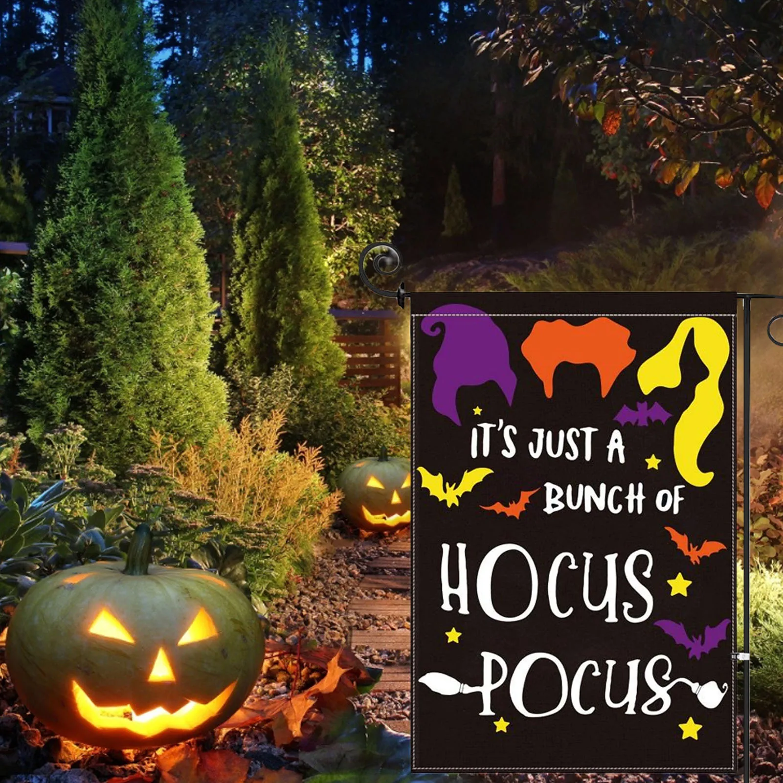 Украшение на Хэллоуин флаг двор сад подвесной баннер ведьма это просто куча