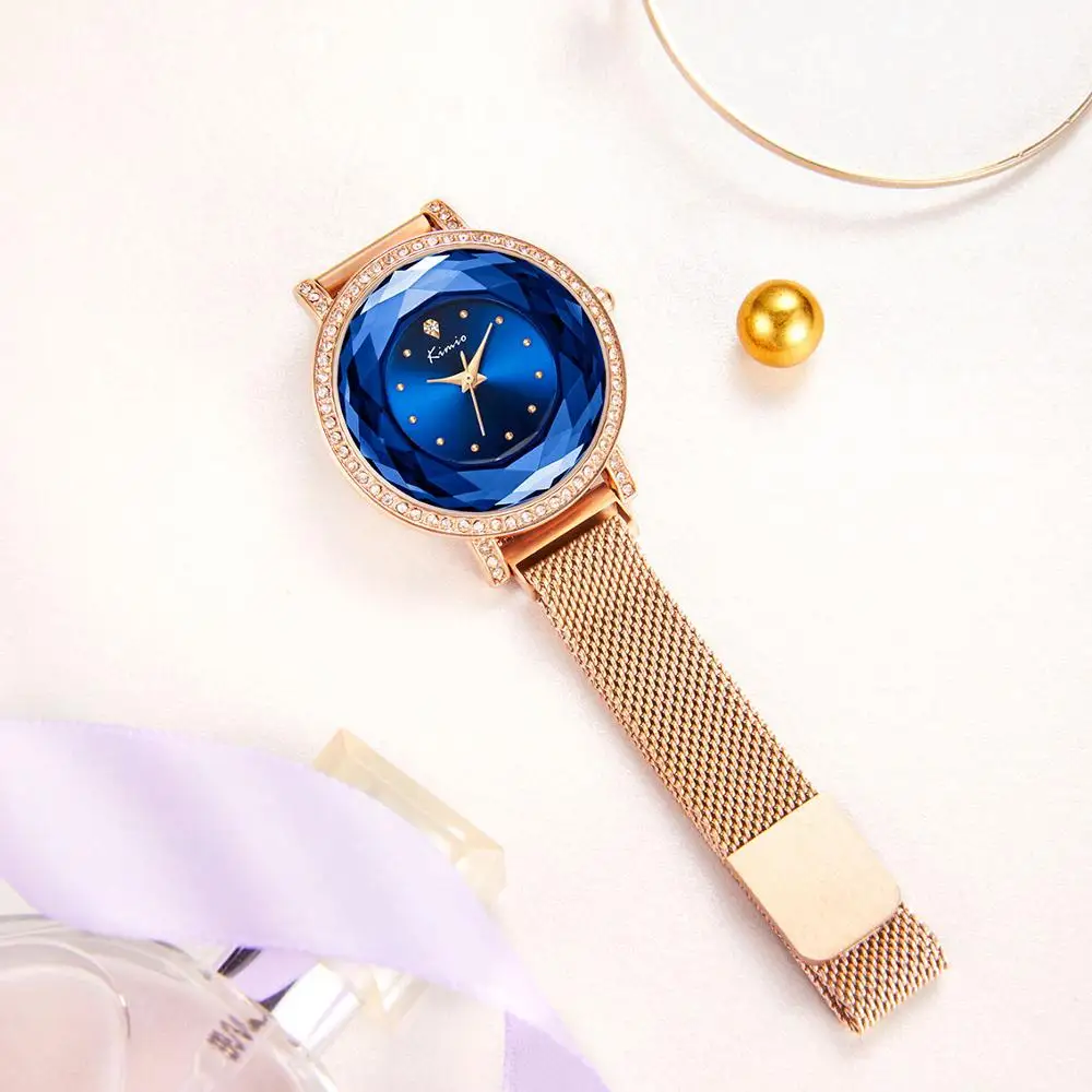 KIMIO Брендовые женские часы с магнитной пряжкой роскошные многосекционные