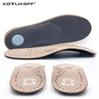 Ортопедические стельки KOTLIKOFF из натуральной кожи, стельки для супинатора, впитывающие пот, Дышащие стельки для обуви на плоскостопии