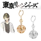 Серьги-подвески из аниме Токийский призрак, ювелирные украшения из металла с изображением аниме, отодвигающихся персонажей из мультфильмов, Kazutora Hanemiya