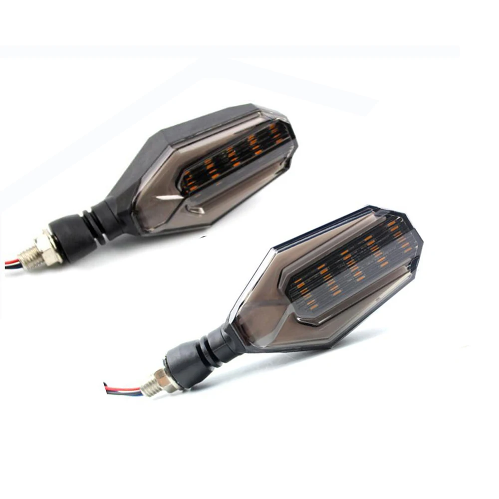 

1 Pair Motorcycle LED Turn Signal Light 12V Universal Flasher Amber Lamp Front Rear Indicators Lights For Honda Yamaha Kawasaki