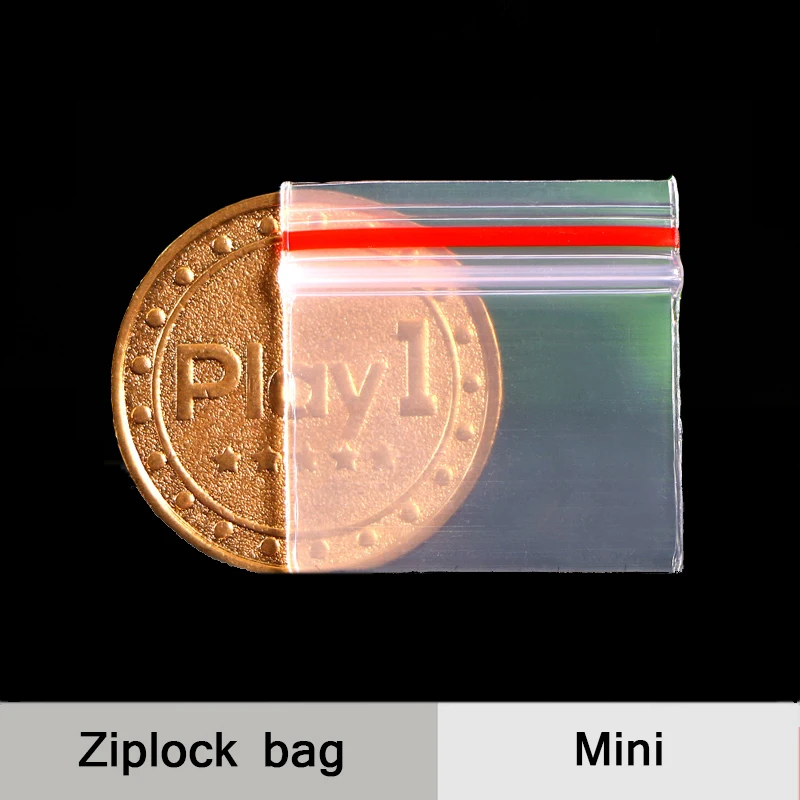 Зеленый красный синий линия Мини Миниатюрный Zip Lock Ручка Пластиковая Упаковка