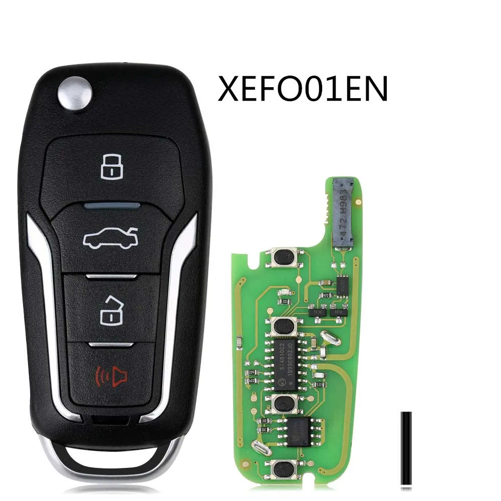 

XHORSE XEFO01EN Super Remote Key for Ford Style Flip 4 Buttons Built-in Super Chip