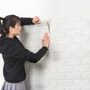 70 см х 77 см ПЭ форма 3D наклейки на стену гостиная кирпичный Узор Настенная бумага наклейки для детской спальни домашний декор самоклеящаяся настенная бумага