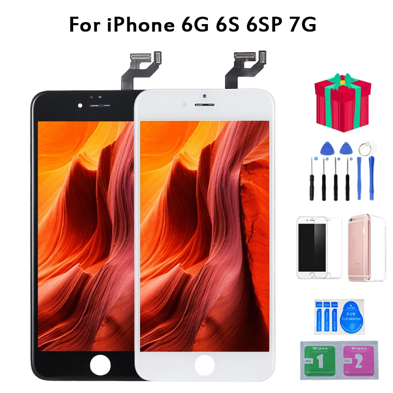 100% A + качественный дисплей для Iphone 6 6s p lcd сенсорный сменный экран цифровой