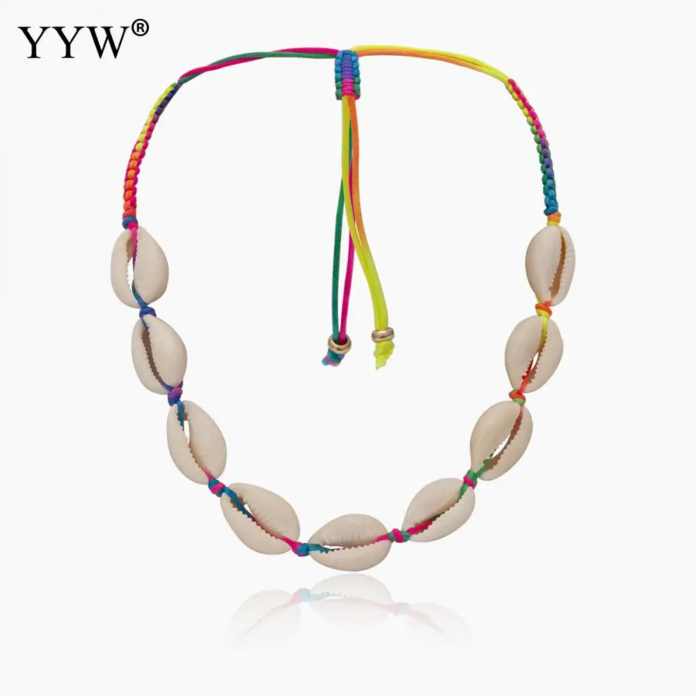 2 пряди/лот женские модные ожерелья из раковины моллюска нейлон удлинитель шнура