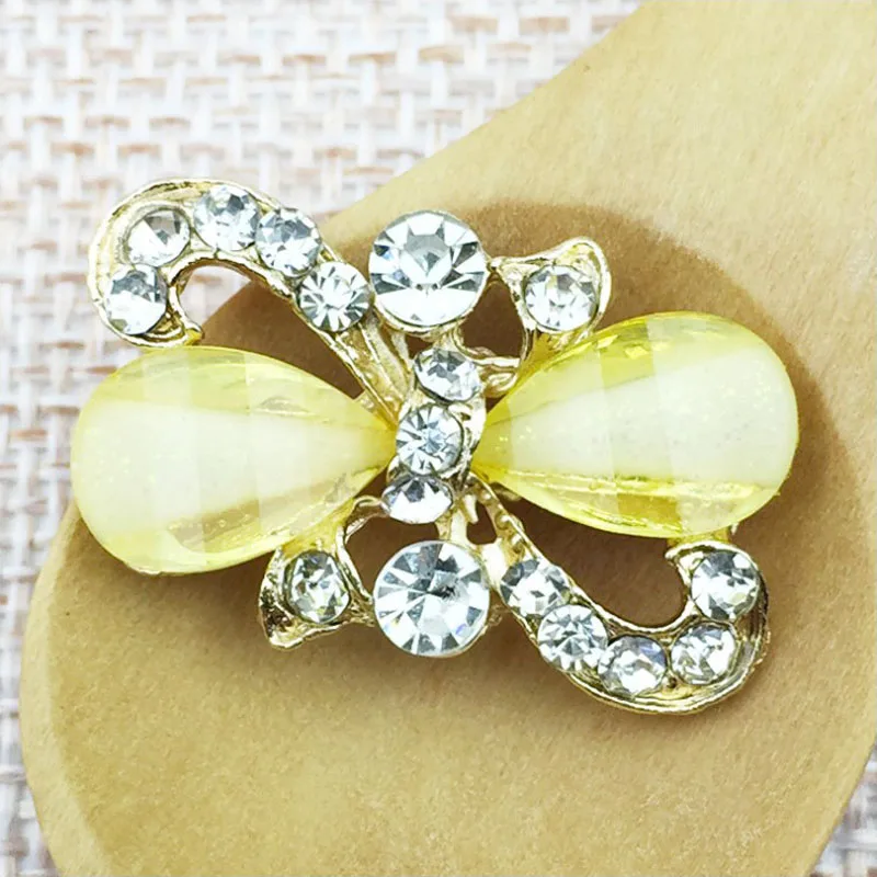 50 штук Стразы Ювелирные подвески кристальные стразы пряжка банта Ремесла Подвеска Брошь Аксессуары для свадебных причесок Декор