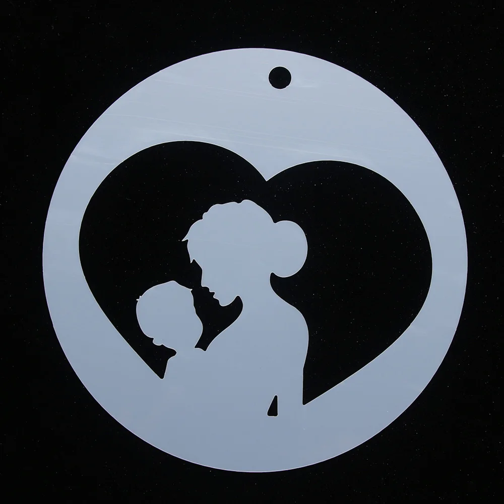 Многоразовый трафарет для рисования на День Матери и детей Аэрограф