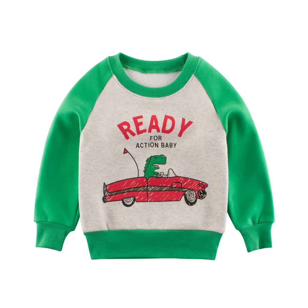 Свитер для маленьких девочек и мальчиков пуловер с надписью рубашка теплые