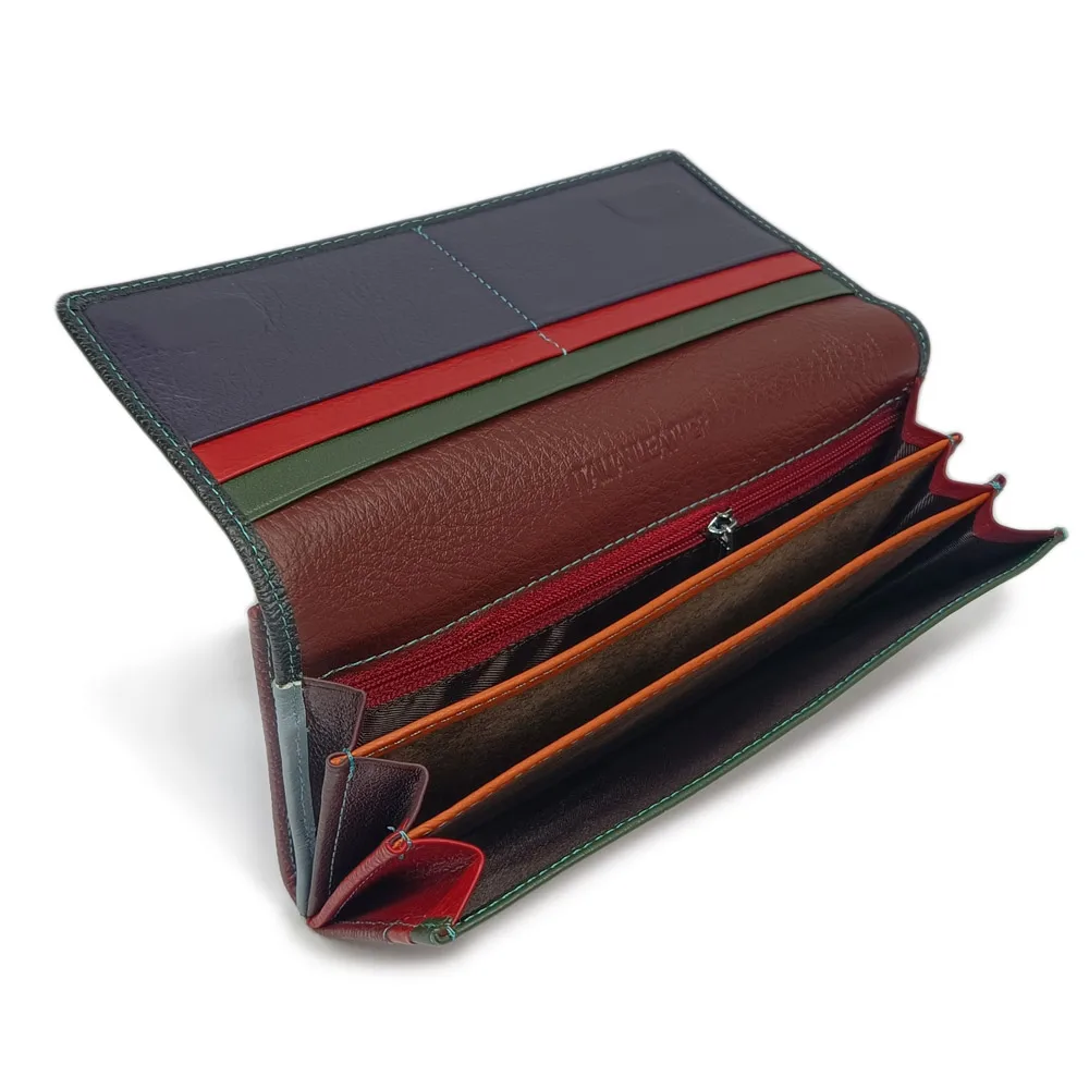 

Women wallets Magnetic Hasp Long Genuine Leather luxury Female Purse Ladies Coin Purses Fashion Wallets Card Holder Money Bag