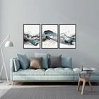 Настенные картины, золотые птицы, абстрактный плакат, современный яркий домашний декор, Триптих, холст, живопись