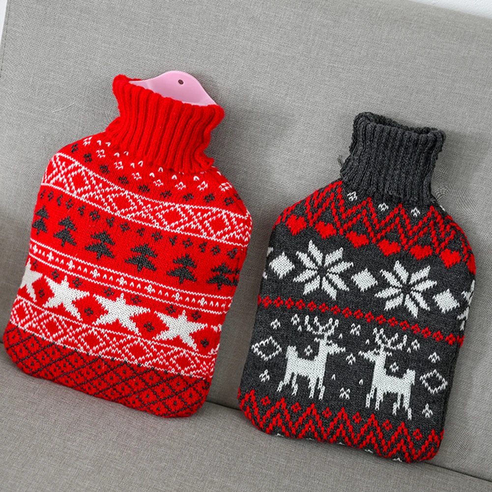 32*20 см сумка для горячей воды мультяшный вязаный чехол большого размера тканевый