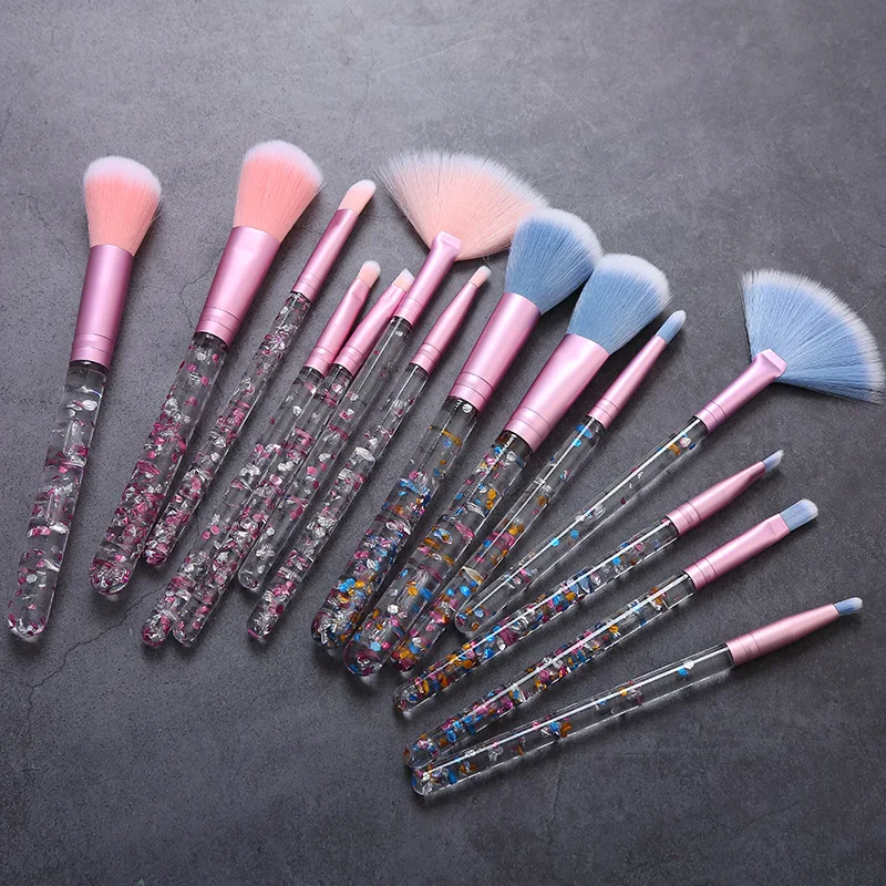 Новинка 7 штук из блесток с украшением в виде кристаллов ручкой кисти для макияжа