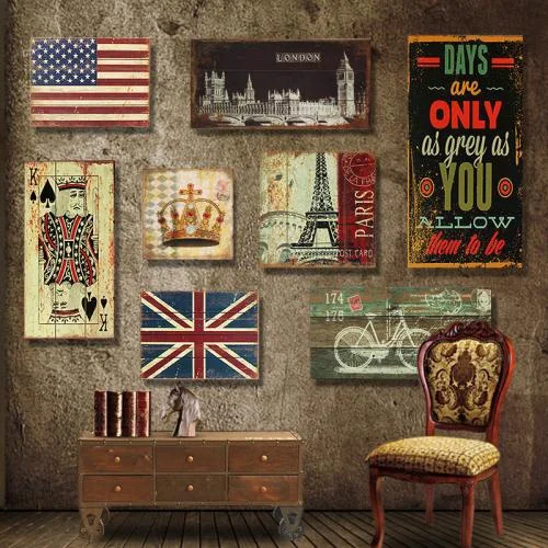 

LOVELY SWEET TREATS LARGE METAL TIN SIGN POSTER VINTAGE STYLE PLAQUE Hanging Metal Signs