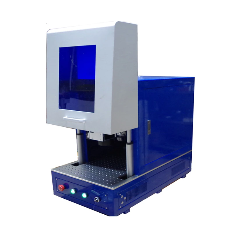 Полностью закрытый RAYCUS 50W волоконная лазерная маркировочная машина для