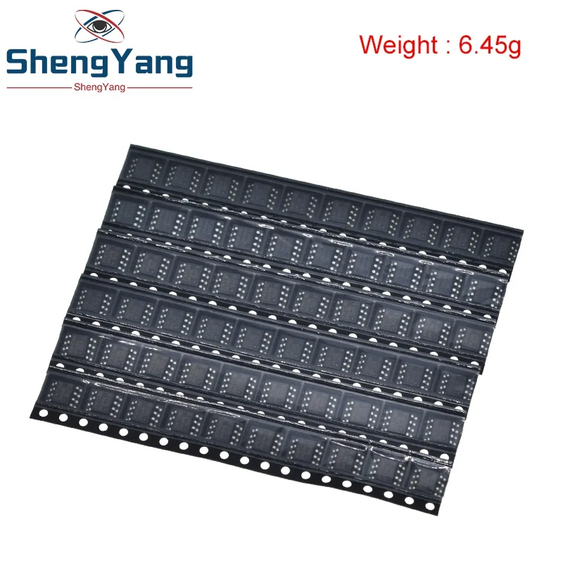 ShengYang 60 шт. = 6 видов * 10 24C02 24C04 24C08 24C16 24C32 24C64 sop набор по (12-21) | Электронные компоненты
