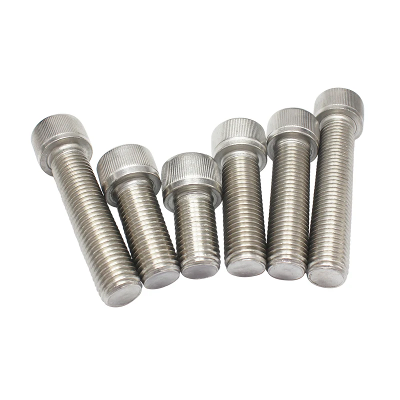 Hexagon Hex Socket Cap Head Screw Bolts M1.6 M2 M2.5 M3 M4 M5 M6 stainless steel full thread screws din 912 grade for machinery |