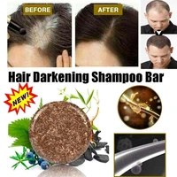hair darkening shampoo gray hair reverse hair cleansing polygonum essence bar soap natural organic mild formula