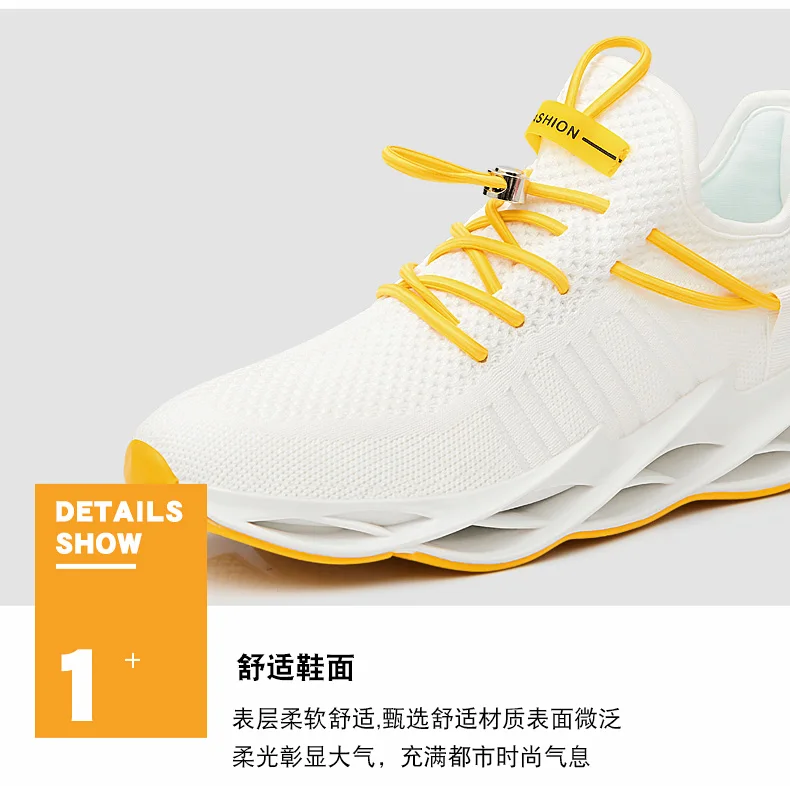 Mens Athletic Walking Running Shoes Blade Sneakers Mesh Training Sport Trail Running Shoes for Man Jogging Non Slip Tennis Shoe