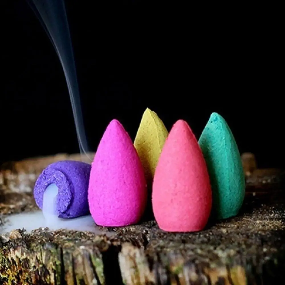

50Pcs Mixed Scent Fragrance Towers Incense Cone Sandalwood Fresh Air Spice