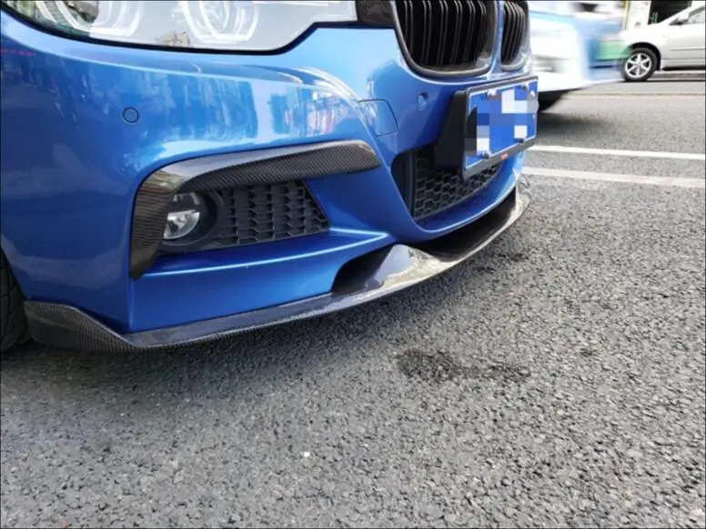 Автомобильный спойлер для переднего бампера из углеродного волокна