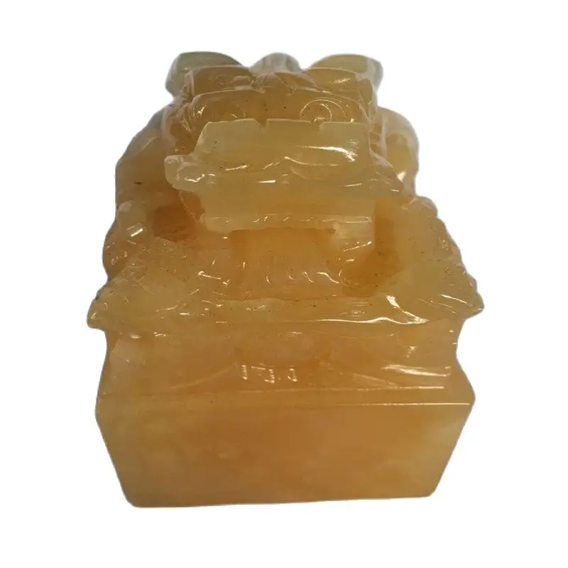 

Natural Topaz ornament jade seal business gift