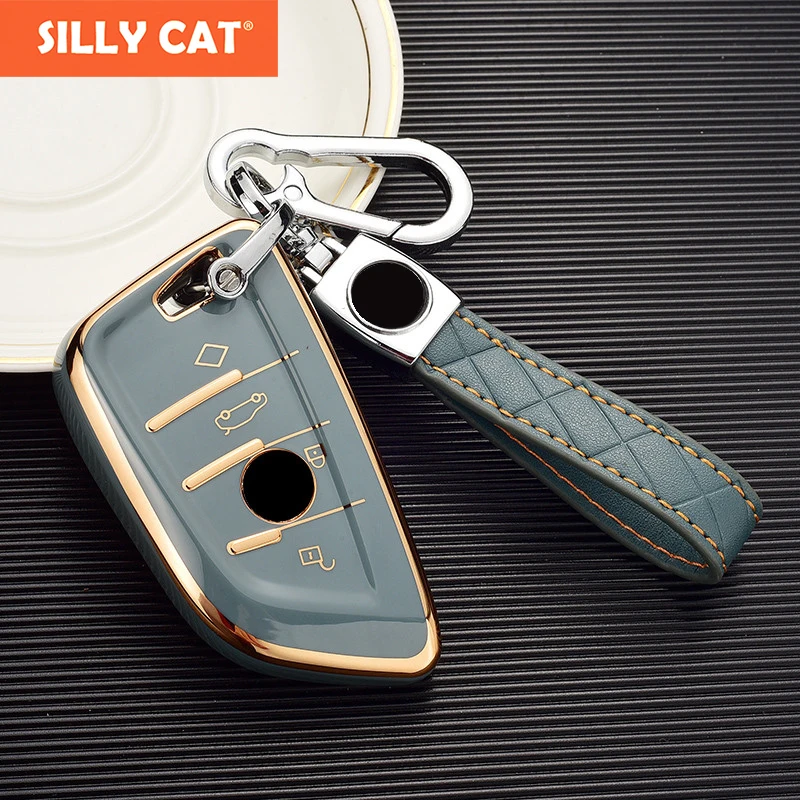 

Автомобильный ключ чехол для BMW чехол для брелка с ключом чехол для детей возрастом 2, 3, 5, 7, серия 6GT X1 X3 X5 X6 F45 F46 G20 G30 G32 G11 G12 F48 G01 F15 F85 F16 F86