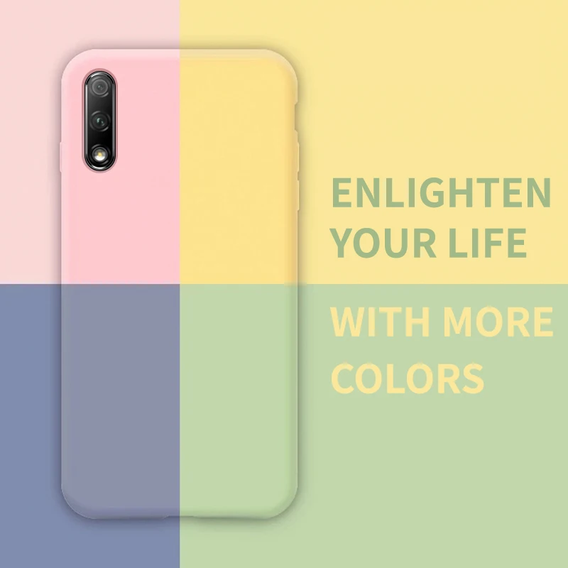 

Жидкий силиконовый чехол для Huawei Honor 20, чехол, противоударный чехол, чехол для Honor 9x 8c 9 10 Lite Mate 30 Lite Honor View 20