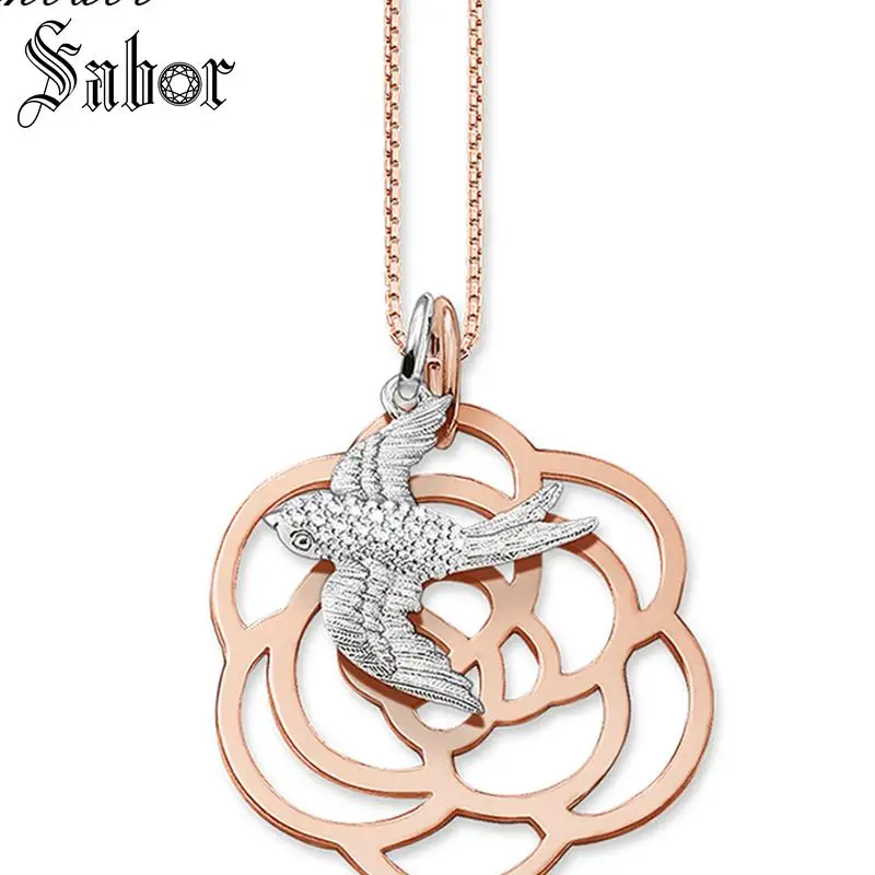 Ожерелье в форме ласточки подарок для женщин женские ювелирные изделия