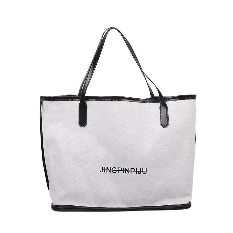 

Ne Women's Bag 2021 Summer New Large Capacity Handbag Shoulder Bag Fashion Canvas Portable Tote Bags For Women