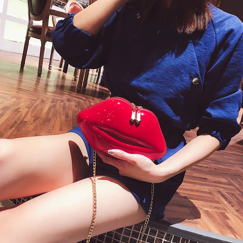 

Crossbody bag for women natural leather Luxury purses and handbags brands Hip Hop Chain Party Women's shoulder bag free shipping