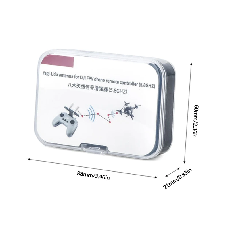 

68UB 2 Pieces Antenna Amplifier for FPV Drone Remote Controller Signal Booster