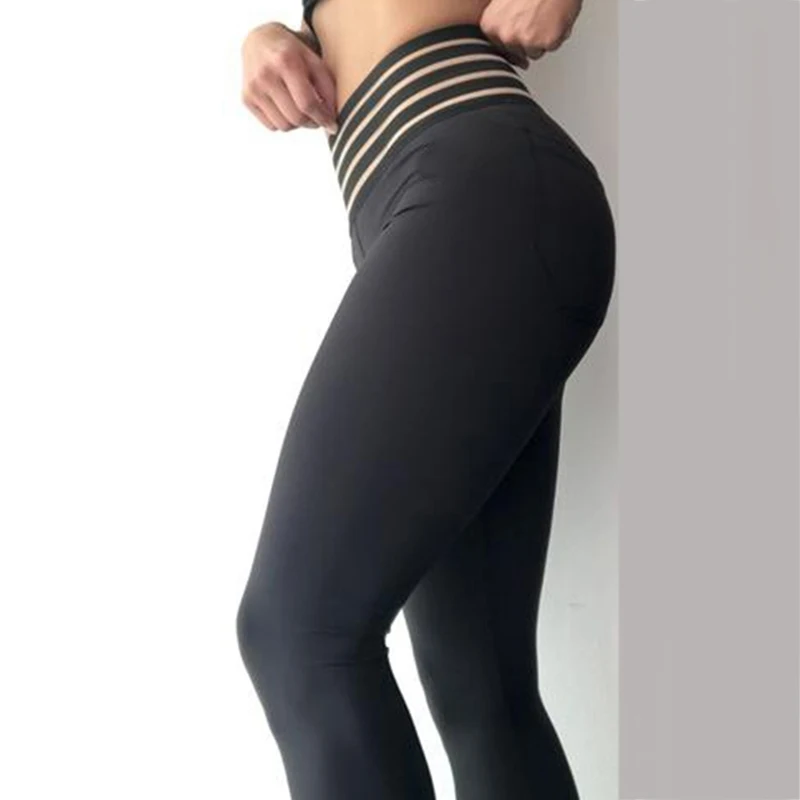 Сексуальные обтягивающие штаны с карманами леггинсы на бедрах для фитнеса
