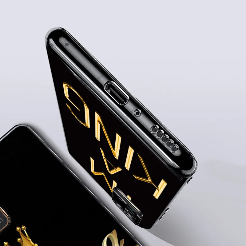 

Black Gold King for Huawei Honor 9C 9A 9S 9X 9N 9i 9 V9 8S 8C 8X 8A 8 7S 7A 7C Lite Pro Phone Case