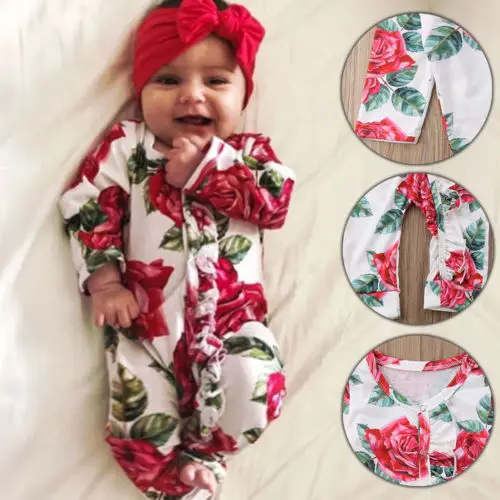 2020 Модный комбинезон для новорожденных девочек осенне зимний младенцев детская