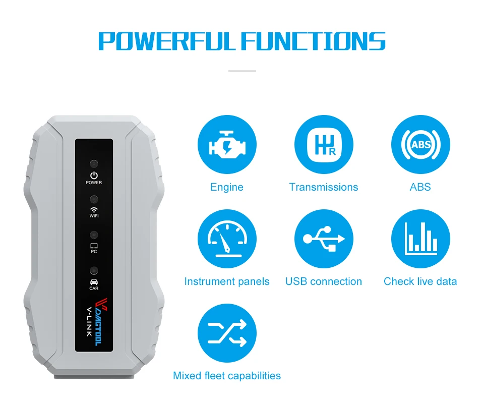 Для VOLVO Truck диагностический сканер VDIAGTOOL V LINK все установщики Wifi сверхмощный OBD2