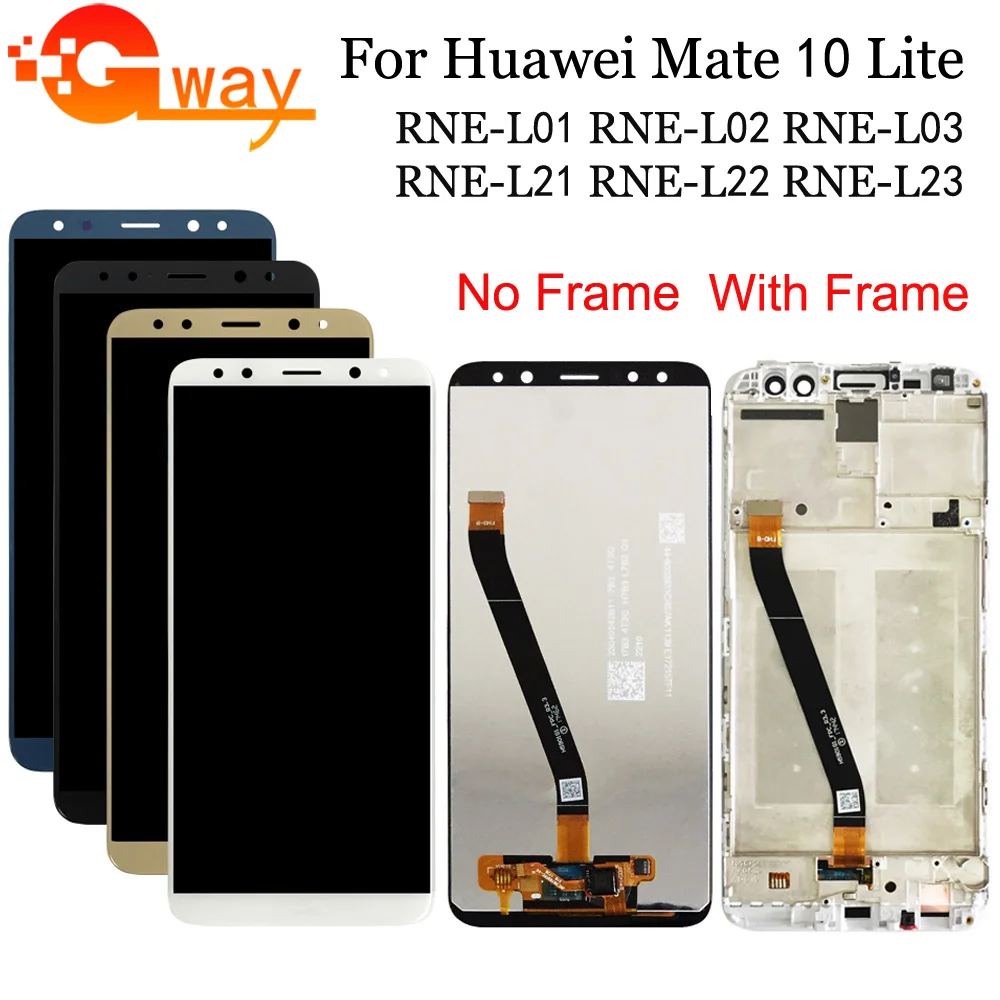 100% Протестировано для Huawei Mate 10 Lite RNE L01 L02 L03 L21 L22 L23 ЖК дисплей + сенсорный экран