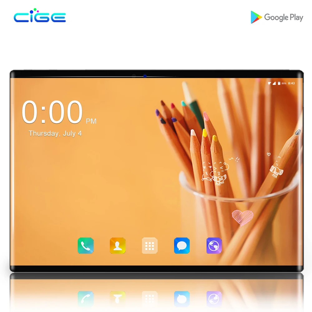 10 дюймов Планшеты Android 8,0 телефонный звонок Octa Core 6 ГБ оперативной памяти, 64 Гб встроенной памяти, встроенный 3g 4 аппарат не привязан к оператору сотовой связи Bluetooth Wi-Fi gps планшетный ПК+ клавиатура