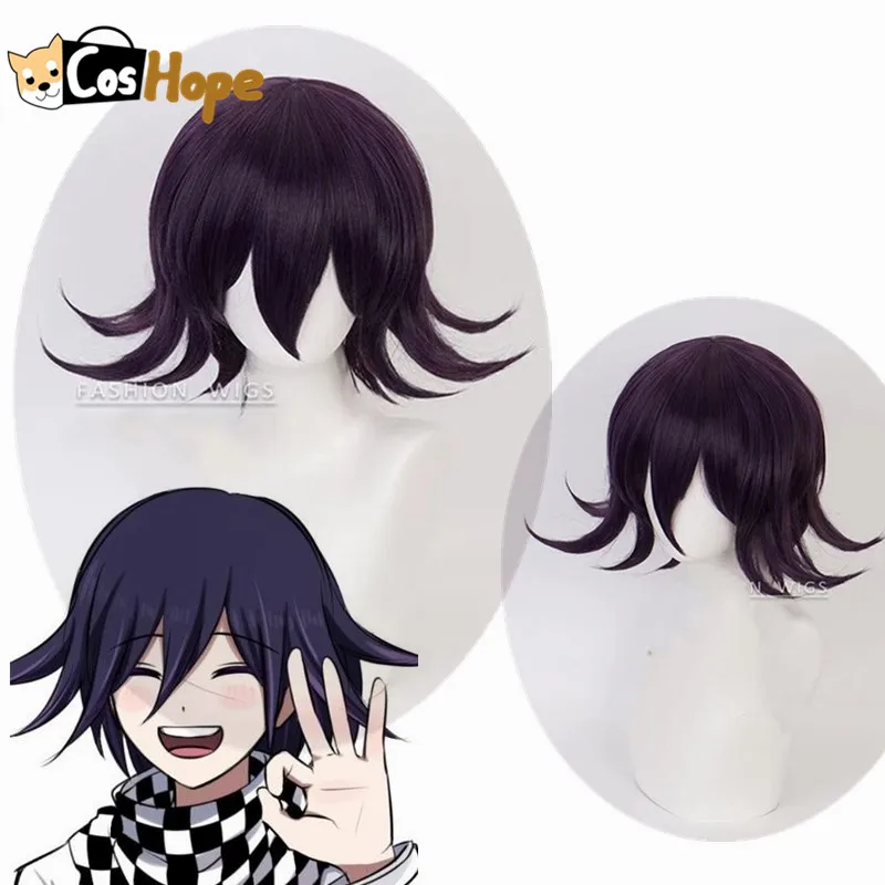 Парик для косплея Kokichi Ouma из данганронпа мужской термостойкие синтетические
