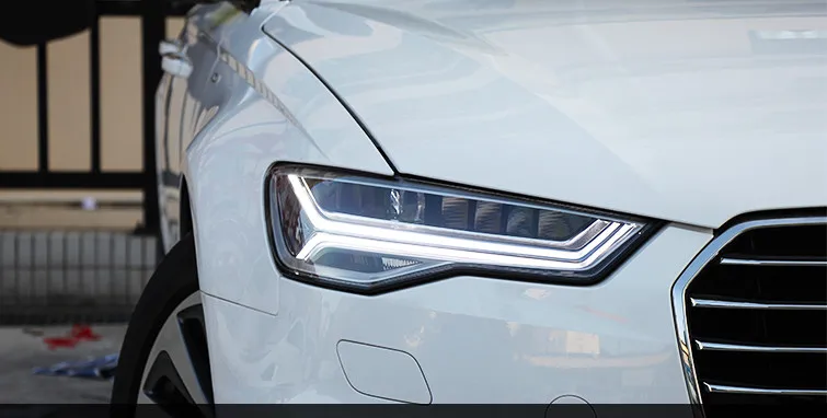 

Osmrk LED headlight assembly daytime running light with turn signal for Audi A6L 2012-18