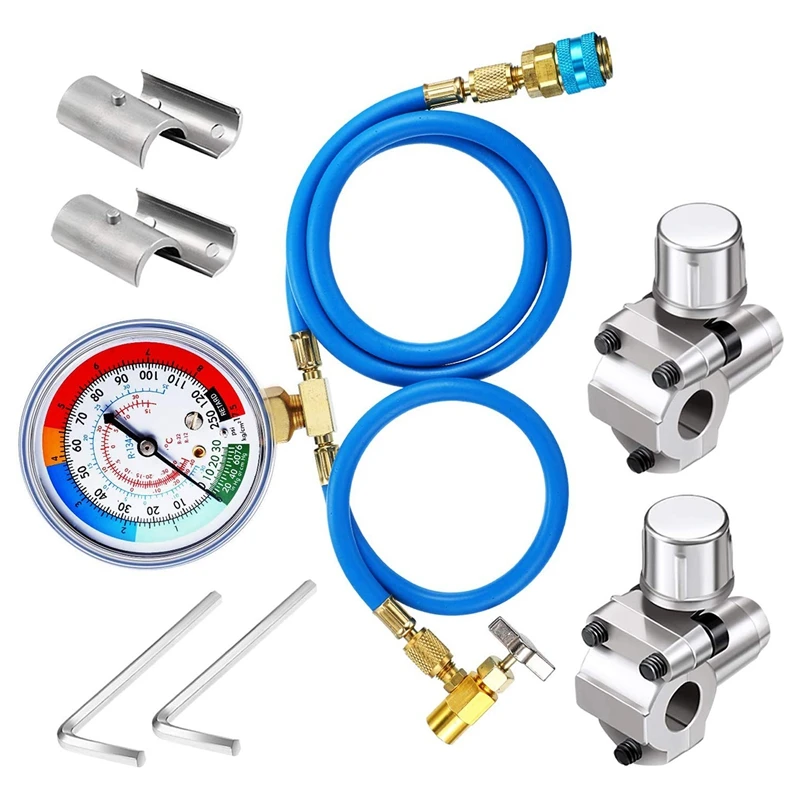 3 шт. набор A/C R134A хладагент зарядный шланг Быстрая пара 1/2 дюйма мужской 1/4 SAE