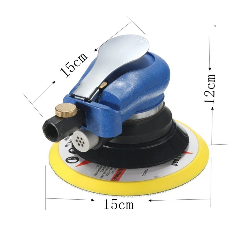

6" Air Palm al Sander Random Hand Sanding Pneumatic for Grinding Operations