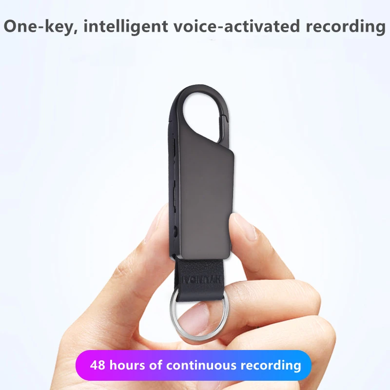 

Hyundai HY-302 Keychain Dictaphone HD 80M 48hours Digital Voice-activated Recorder MP3 Player Business Meeting Lecture Recording